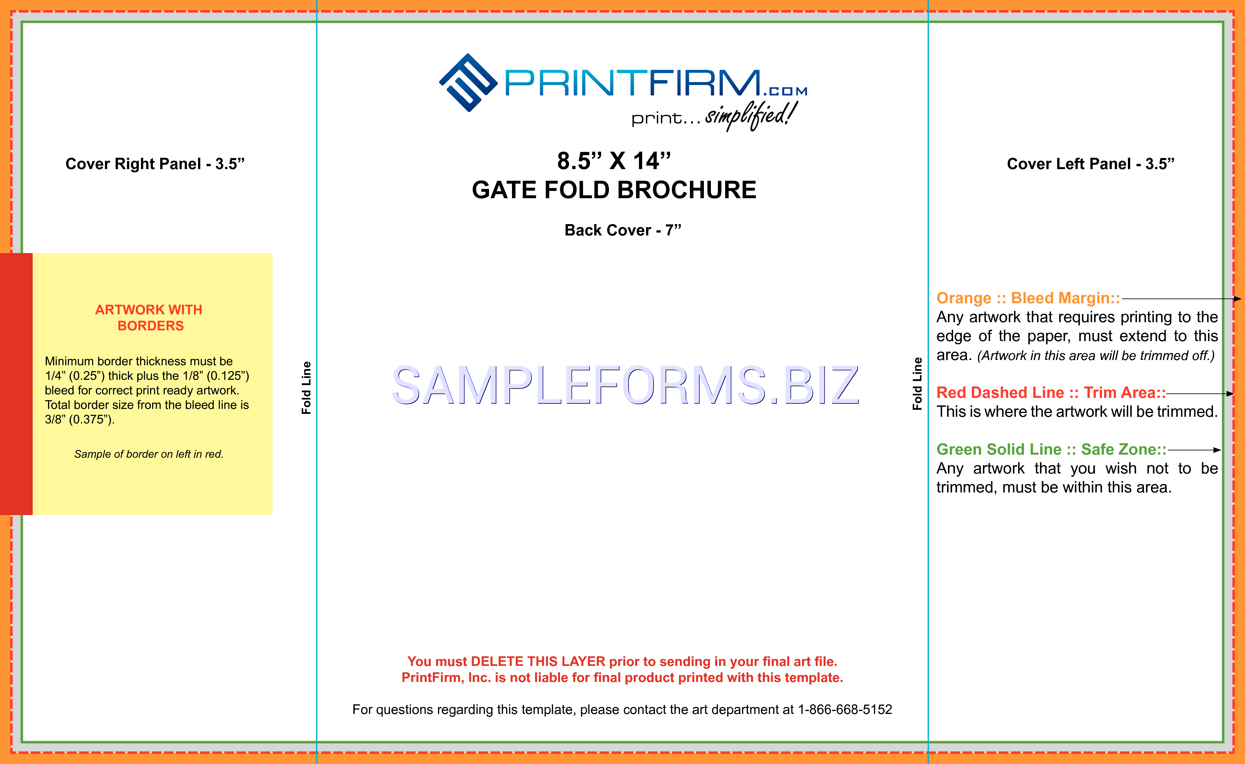 Preview free downloadable Gate Fold Brochure in PDF (page 1)